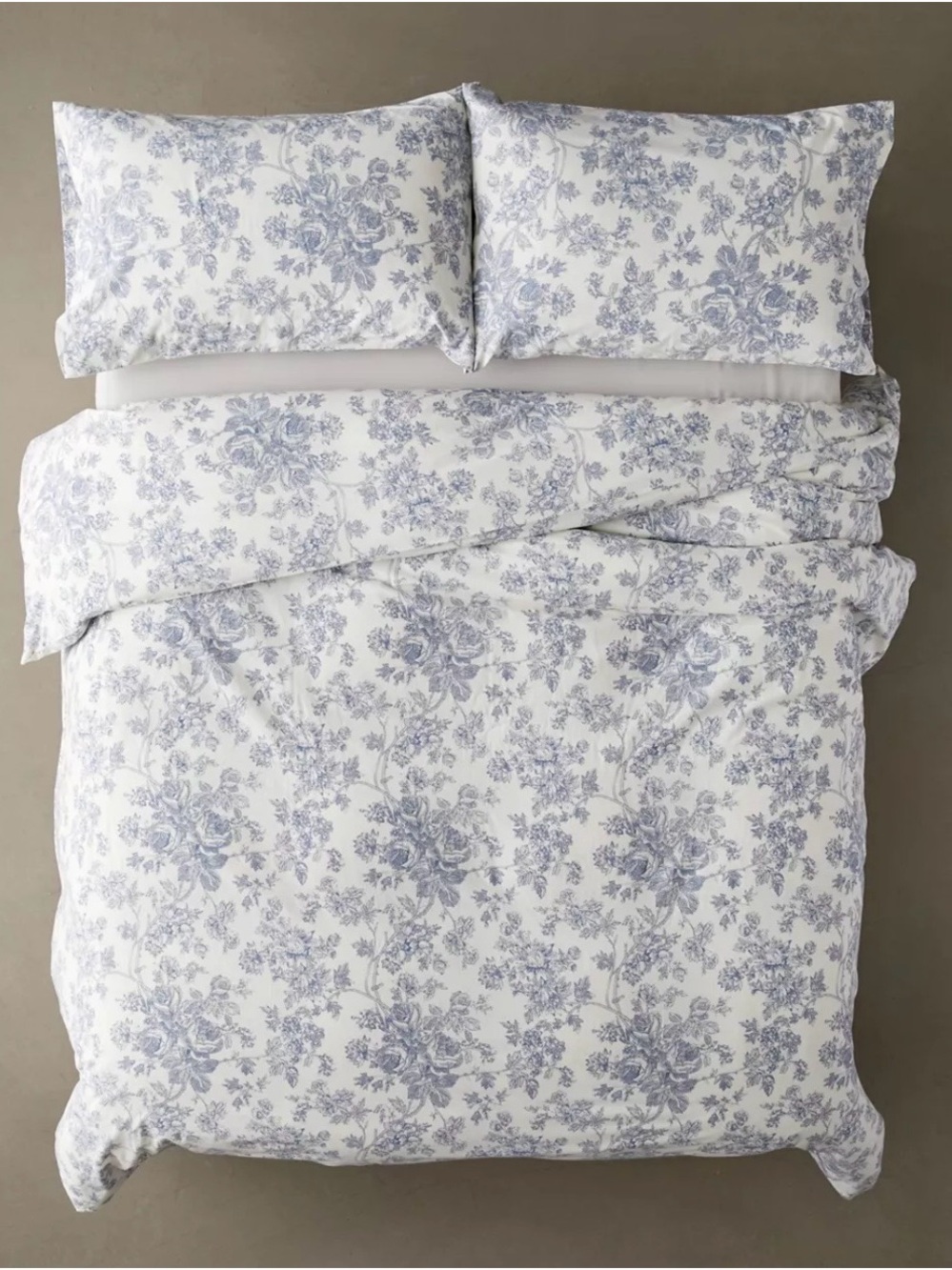 Urban Outfitters Blue Toile Duvet Cover Set- Twin/Twin XL